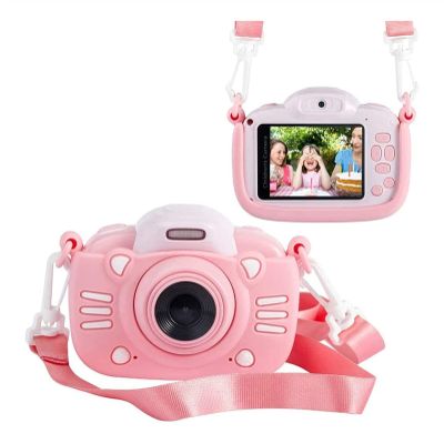 Kids Digital Camera for Toddler Girls Toy Camera Kids Video Camera, Children Selfie Camera 2.4 Inch IPS Screen Mini Kids Camcorder Video Recorder