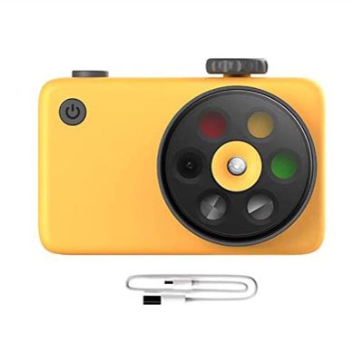 Kids Digital Camera, Children Selfie Video Camcorder 1080P Dual Lens 2.4 Inch HD, Best Christmas Electronic Gifts Toys for Age 3-10 Years Old Boys & Girls Toddlers(Yellow)
