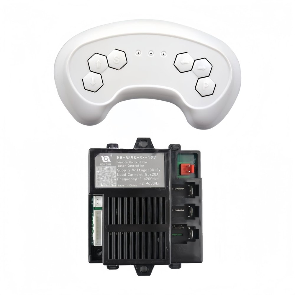 GAEWBBH HH-659K-RX-12V 2.4G Remote Control Receiver Controller Board for 12V Kids Electric Ride-On Car Parts(A Set)