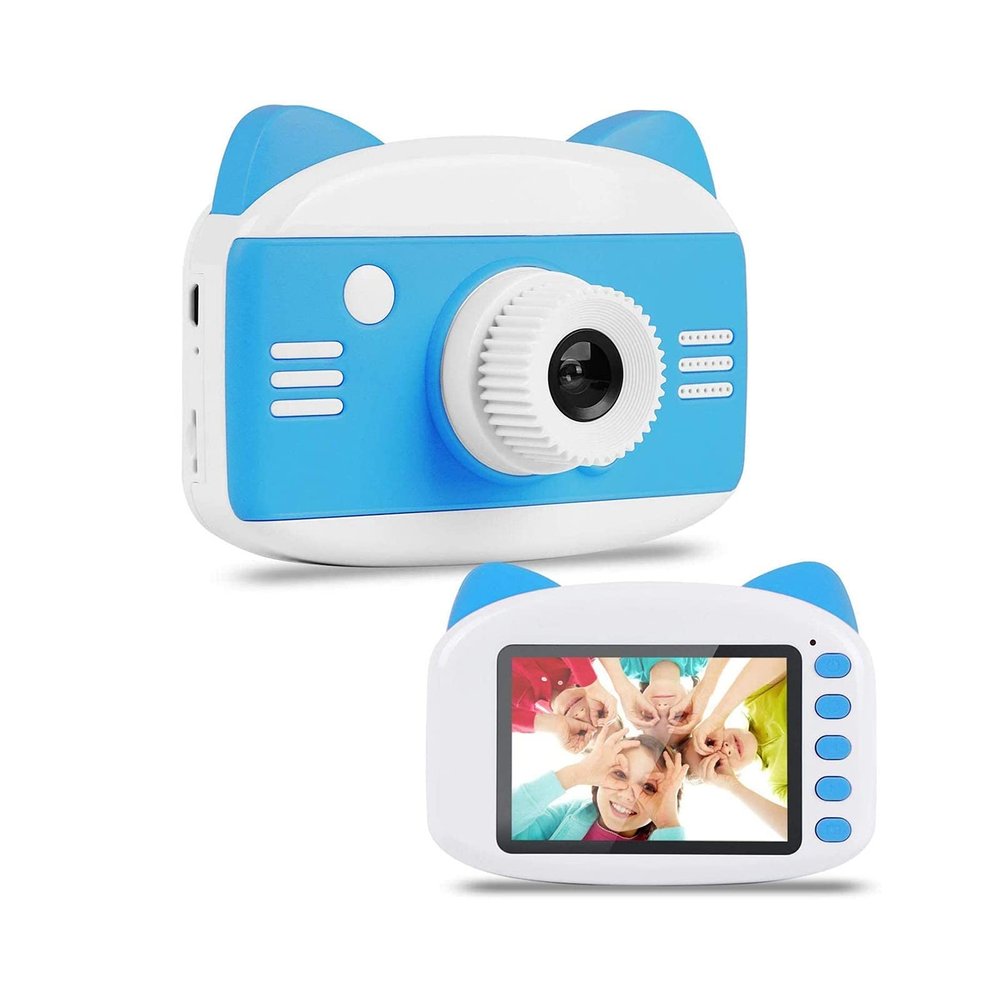 Kids Selfie Camera, Christmas Birthday Gifts for Girls Age 3-9, HD Digital Video Cameras for Toddler, Portable Toy for 3 4 5 6 7 8 Year Old Girl(Blue)