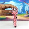 3D Printed Animals 6.5 Inches Snow Leopard Flexible Articulated Animals for Stress Relief & Unique Desk Decor, Wild Animal Creature, Pink Snow Leopard Toy ASL001-LTPNK view 2