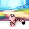 3D Printed Animals 6.5 Inches Snow Leopard Flexible Articulated Animals for Stress Relief & Unique Desk Decor, Wild Animal Creature, Pink Snow Leopard Toy ASL001-LTPNK view 3