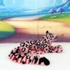 3D Printed Animals 6.5 Inches Snow Leopard Flexible Articulated Animals for Stress Relief & Unique Desk Decor, Wild Animal Creature, Pink Snow Leopard Toy ASL001-LTPNK view 4