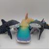 3D MENAGERIE 3D Printed Articulated Whale Shark- Gift Fidget Toy (Dark Grey, Small) view 2