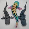 3D MENAGERIE 3D Printed Articulated Whale Shark- Gift Fidget Toy (Dark Grey, Small) view 4