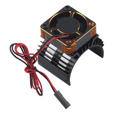 28000RPM Metal Motor Cooling Fan, 30mm Aluminum Alloy Heat Sink Radiator for F540 550 3650 3660 Brushless Motors with High - Speed Cooling Performance (Gold)