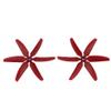 1 Pair 5040 5x4 Inch CW CCW For 6 impeller Propeller Props DIY RC Racing Drone Quadcopter FPV 250 280 320(Red) view 1