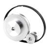 2GT Pulley for gt2 Synchronous Pulley Belt Kit 60Teeth 20Teeth 1:3 Reduction Ratio Mechanical Transmission Assembly Bandwidth 6mm(200mm Belt,60T5B 20T8B) view 2