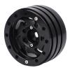4pcs RC Beadlock Rim 1.9 Inch 12mm Hex CNC Aluminum Alloy Wheel Hub, RC Crawler Beadlock Wheel Rim Set with Screws for 1/10 Scale SCX10 Off - Road Vehicles (Black) view 1