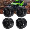 4pcs RC Beadlock Rim 1.9 Inch 12mm Hex CNC Aluminum Alloy Wheel Hub, RC Crawler Beadlock Wheel Rim Set with Screws for 1/10 Scale SCX10 Off - Road Vehicles (Black) view 2