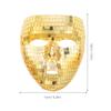 Abaodam Disco Ball Mirror Mask for Women Halloween Glitter Face Cover Masquerade Party Costume Accessory Sparkly Birthday Celebration view 2