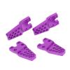 4pcs RC Mount Aluminum Alloy Adjustment Bracket, Durable CNC Anodized RC Crawler Shocks Mount with Multiple Holes for 1/8 1/10 Simulation Climbing Car (Purple) view 2