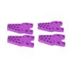 4pcs RC Mount Aluminum Alloy Adjustment Bracket, Durable CNC Anodized RC Crawler Shocks Mount with Multiple Holes for 1/8 1/10 Simulation Climbing Car (Purple) view 3