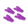 4pcs RC Mount Aluminum Alloy Adjustment Bracket, Durable CNC Anodized RC Crawler Shocks Mount with Multiple Holes for 1/8 1/10 Simulation Climbing Car (Purple) view 4