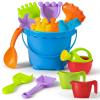 20 Pcs Sand Beach Toy Set with Large Bucket,Shovels,Rakes,Watering Can & Castle Molds - Sandcastle Building Kit for Kids Boys Girls Ages 3+, Summer Outdoor Play Accessories for Beach,Pool & Backyard view 1