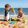 20 Pcs Sand Beach Toy Set with Large Bucket,Shovels,Rakes,Watering Can & Castle Molds - Sandcastle Building Kit for Kids Boys Girls Ages 3+, Summer Outdoor Play Accessories for Beach,Pool & Backyard view 4
