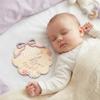 TTMerriwood Hello World Wooden Baby Birth Announcement Sign with Pink Bow, Cloud Shape Floral Newborn Name Date Time Weight Length Board, Baby Girl Nursery Photo Prop (Purple) view 2