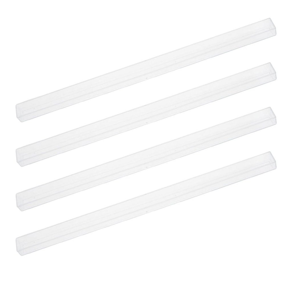 Abaodam 4pcs Mahjong Tile Racks U-Shaped Holders Travel-Friendly Compact Display Stands for Seniors and Mahjong Players Large Size 318x18x10mm Tabletop Game Accessory