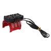 40-42mm Brushless Motor Cooling Fan Dual Fan Motor Heatsink, RC Car Radiator with Dual 30mm Fans, Aluminum Alloy Heat Dissipation System for 1/8 Remote Control Car (Red) view 1