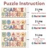 Personalized Name Puzzle for Toddlers 1-3, Custom Wooden Name Puzzle with Numbers and Shapes, 18 Art Sets, More Than Any Other, Baby Name Puzzle, Personalized Baby Gifts view 4