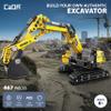 CADA Bricks Mobile Crane Building Kit 658 Pieces Construction Crane Truck Model with Telescopic Arm, Rotating Crane view 2