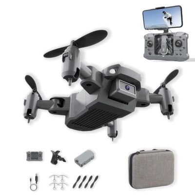 Drones with Camera for Adults 4K, Follow Me Drone, EntryLevel Pocket Drone Foldable with Carrying Case, 12 Min Flight Time