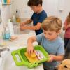 Mini Washing Board - Handheld Crocodile Laundry Pad | Portable Manual Interactive Multi Functional Kids Training Hand Wash Board For Dorm Travel Camping Home School view 2