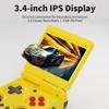 Anbernic RG34XXSP Foldable Retro Handheld Game with 3.4 Inch IPS Screen Linux System Built-in 64G TF Card 5000+ Games Handheld Emulator Support 5G WiFi Bluetooth TV Output(Yellow) view 4
