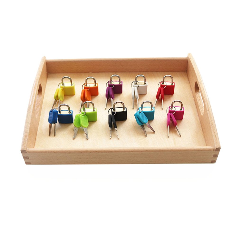 LLTCMAOYI Matching Lock and Key Set, Toddler Fine Motor Sensory Toy