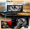2026 Upgraded Dual Baby Car Camera for 2 Kids[1280P IPS & 940nm IR Night Vision] 360 Rotation & 150 Wide View Rear Facing Baby Car Backseat Monitor Fits Cars/SUVs/Trucks view 4
