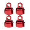 Compatible with Traxxas for Slash 2WD 4X4 for VXL for Rustler for Hoss 1/10 RC Car Upgrade Parts 4pcs Metal Big Bore Absorber Shock Caps RC Accessories(Red) view 1
