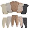 Pcbabyn Toddler Unisex Baby Bodysuit and Pant Sets Airplane 10-pcs Cotton Soft Newborn Boy Girl Clothes Outfits Infant Clothing Sets for 6 9 Months view 1