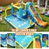 AKEYDIY Inflatable Bounce House, 15-in-1 Big Water Slide Backyard for Kids 312, Outdoor/Indoor Jumping Castle with with Jumping Area, Long Slide, Tunnel, Climbing Wall&Ball Pit view 2