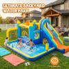 AKEYDIY Inflatable Bounce House, 15-in-1 Big Water Slide Backyard for Kids 312, Outdoor/Indoor Jumping Castle with with Jumping Area, Long Slide, Tunnel, Climbing Wall&Ball Pit view 4