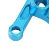 Oyhhalginate RC Steering Servo Saver Complete Set, Aluminum Alloy RC Steering Assembly for 1/10 Remote Control Car, Easy Installation with All Mounting Hardware Included (Blue) view 3