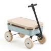 Kidpop Kids First Pull-Along Wagon with Removable Cover and Basket for Storage, 4-in-1 Push Pull Toy Cart for Toddlers, Lightweight (5.5 lbs), 1st Birthday Gift (Blue) view 1