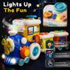 Musical Train Activity Cube for Toddlers 1-3, 6-in-1 Busy Board Baby Toys view 3