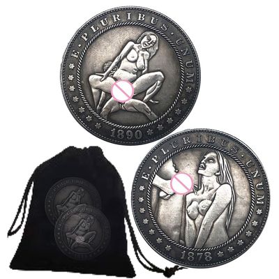 Couple Sport Challenge Coins Party Game Role Playing Props Hobo Nickel Commemorative Prayer Token Gifts for Men, Collectors, Historians, and Enthusiasts (2pcs)