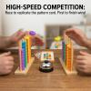 AMPLUSBEAU 2026 Trendy Color Matching Stacking Puzzle Game, Rings Stack Puzzles for 2 Players, Fast Pattern Challenge Competitive Tabletop Brain Teaser for Family view 4