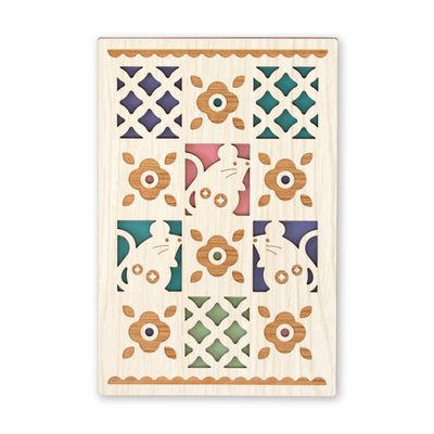 CRU-CIAL 25150MEU Crucial Goshu Stamp Book, Mouse Komachi