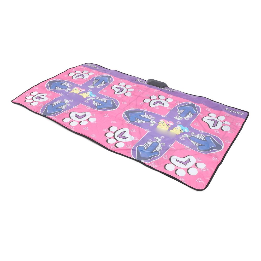 Dance Mat Rechargeable Wireless Double User PVC Electronic High Definition Step Pads for Family Fitness and Fun, Suitable for Children and Adults
