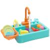 Kitchen Toy Sink Dishwasher Playing with Running Water Dish Wash Playhouse Role-Playing Kitchen Sink view 1