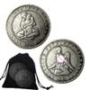 2Pcs Husband Kiss Girl Nightclub Game Challenge Coins Role Playing Props Hobo Nickel Decision Coin Prayer Token Gifts for Couple, Husband and Wife, Collectors, and Enthusiasts view 1