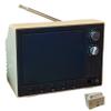 1:12 Scale Mini Retro TV Toy for Dollhouse 720P HD 2.4 Inch Miniature Furniture & Accessories with 8GB Storage USB Playback (Yellow) view 1