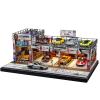 kivcmds Display Case for Hot Wheels & Matchbox, Toy Car Garage with LED Lights, Auto Workshop Parking Garage Diorama for 1/64 Diecast Cars Display Storage view 1