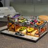 kivcmds Display Case for Hot Wheels & Matchbox, Toy Car Garage with LED Lights, Auto Workshop Parking Garage Diorama for 1/64 Diecast Cars Display Storage view 2