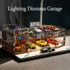 kivcmds Display Case for Hot Wheels & Matchbox, Toy Car Garage with LED Lights, Auto Workshop Parking Garage Diorama for 1/64 Diecast Cars Display Storage view 3