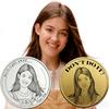 1ps Custom Photo Decision Coin, Double-Sided Laser Engraved- Personalized Line Art Conversion- Yes or No Fun Large Coin, Two Styles Available- Party Supply, Party Props view 1
