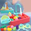 Kitchen Toy Sink Dishwasher Playing with Running Water Dish Wash Playhouse Role-Playing Kitchen Sink view 4