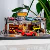 1/64 Display Case, Double-Deck Diorama Scene with LED Lights, USB-Powered Diecast Car Display Stand & Parking Lot, Compatible with Hot Wheels, Matchbox, and MiniGT Model Cars view 1